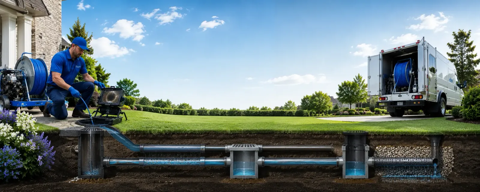 Outdoor drain cleaning information for Bruning, NE